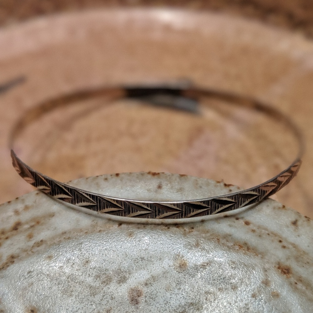 Vintage Sterling Silver Bangle